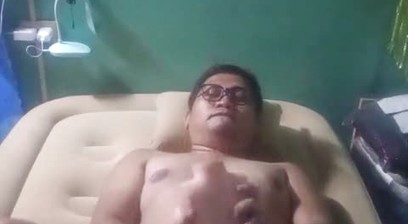 Fucking my doll on my airbed