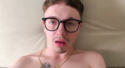 Daddy masturbates me and fucks me bareback in POV hard and deep, he fills my ass with milk