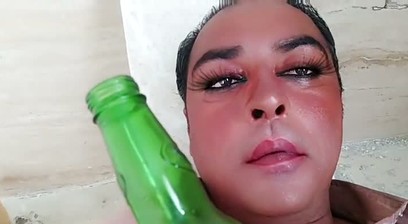 Beautiful pee home solo Big Butt