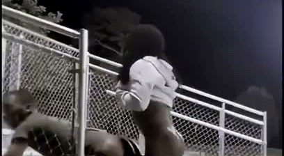 Cruising black twink bred outdoors at basketball court by Dred Head
