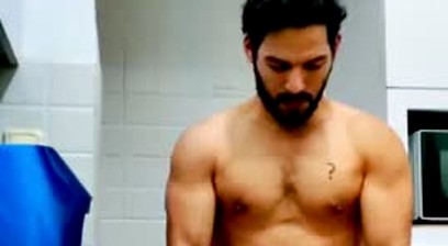 Str8 muscular latino toy fuck