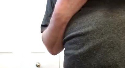 Jerk with the bearded gay Stepdaddy and eat your cum with him